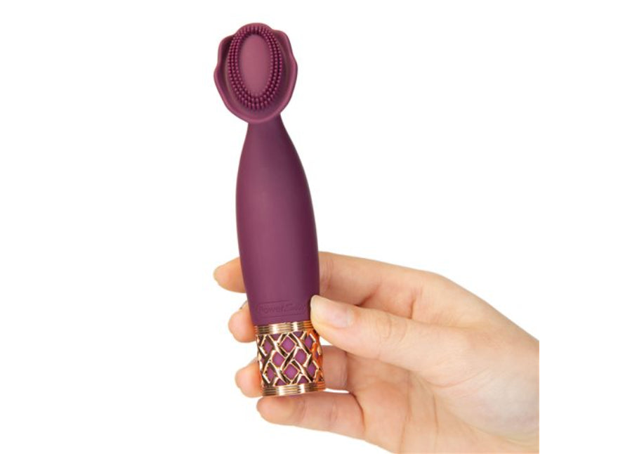 Pillow Talk Secrets Passion Rechargeable Silicone Flower Shaped Fluttery External Vibrator