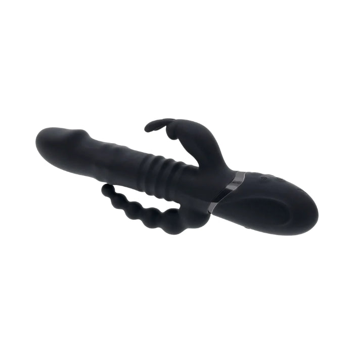 Playboy Big Bun Energy Thrusting Triple Stimulation Rechargeable Rabbit Vibrator