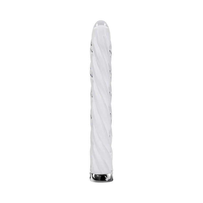 Playboy In A Twist Rechargeable Vibrating Glass Vibrator
