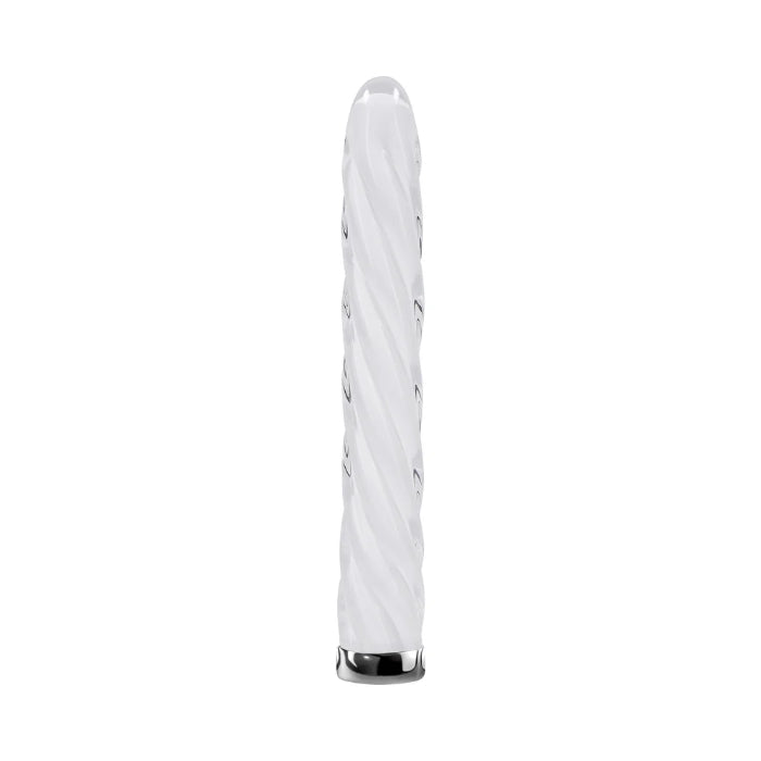 Playboy In A Twist Rechargeable Vibrating Glass Vibrator