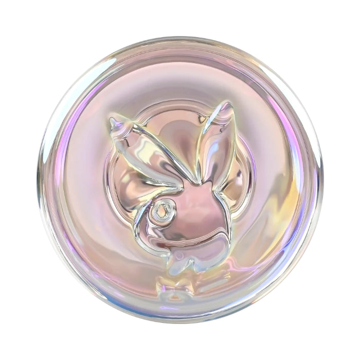 Playboy Jewels Glass Beads Iridescent Rabbit Head Detail