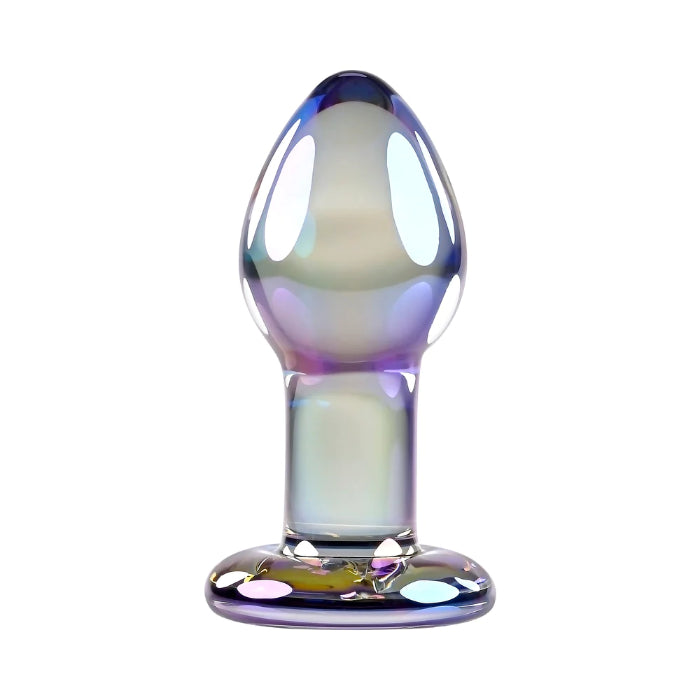 Playboy Jewels Glass Plug Iridescent Rabbit Head Detail