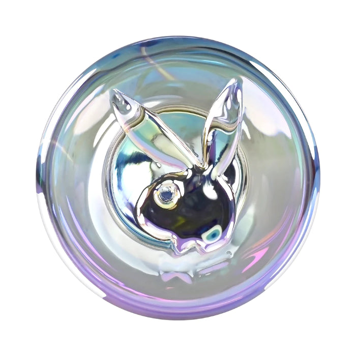 Playboy Jewels Glass Plug Iridescent Rabbit Head Detail