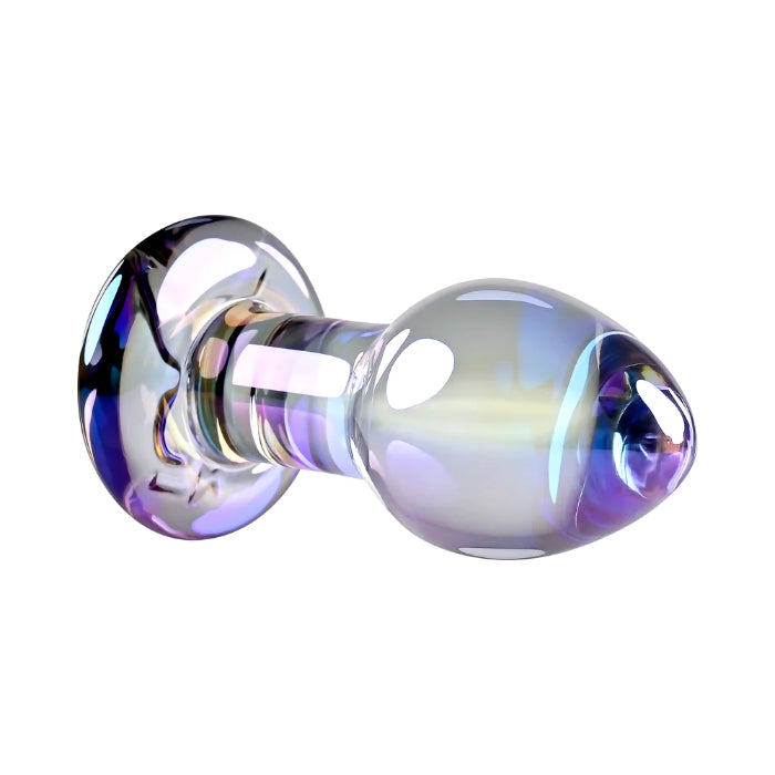 Playboy Jewels Glass Plug Iridescent Rabbit Head Detail