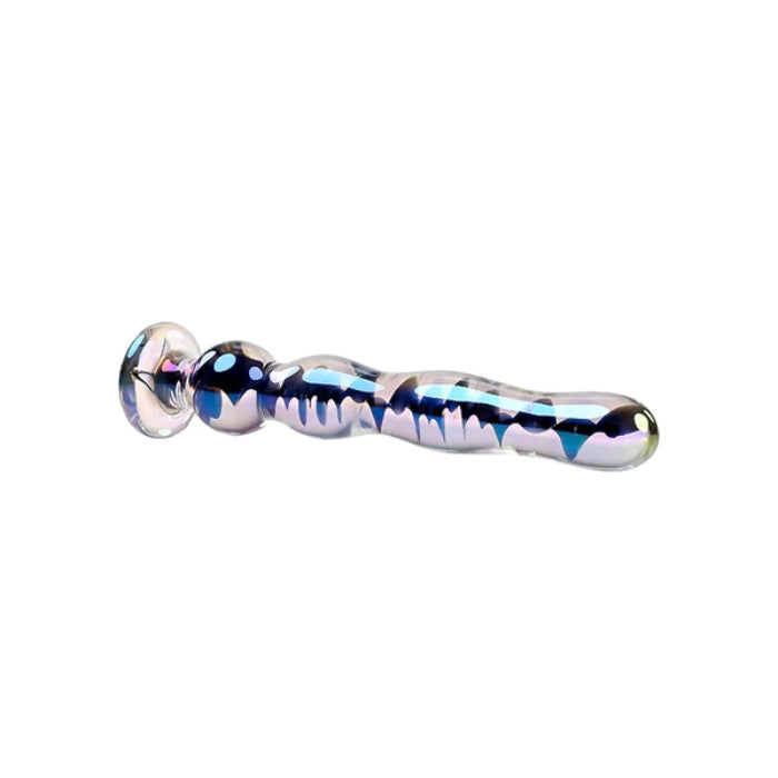 Playboy Jewels Glass Wand Beaded Dildo With Rabbit Head Detail