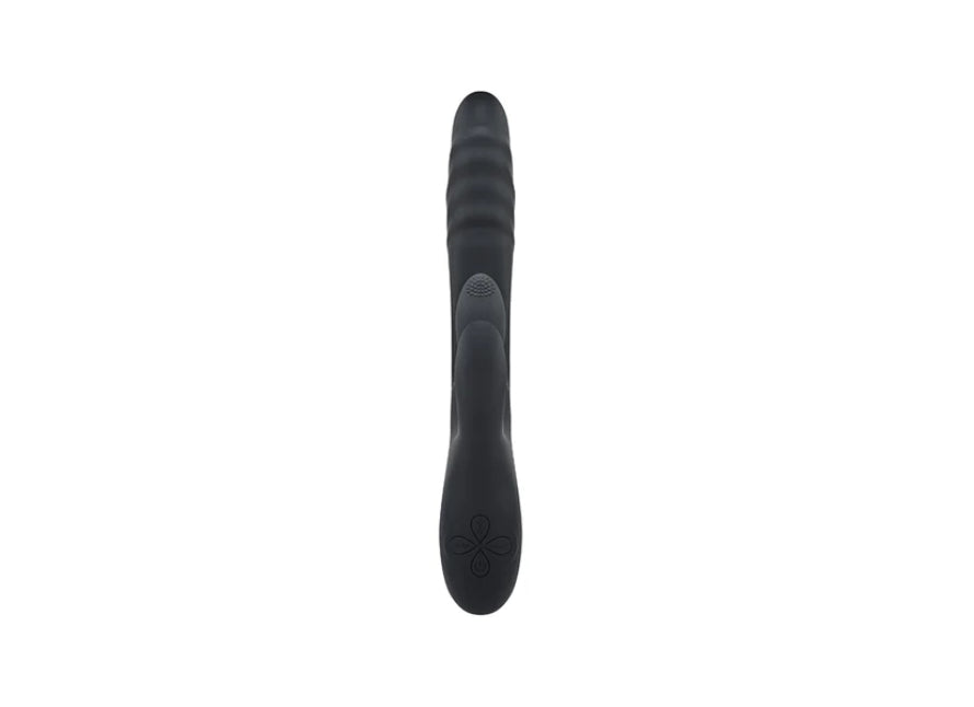 Playboy Rapid Rabbit Rechargeable Silicone Thrusting And Flapping Vibrator