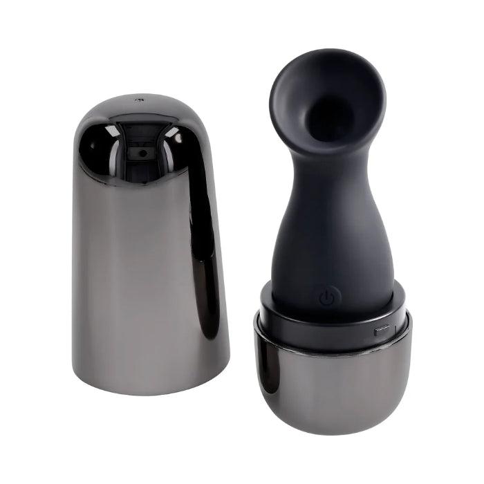 Playboy The Jet Set Sucker Rechargeable Silicone Travel Friendly Suction Massager With Charging Case