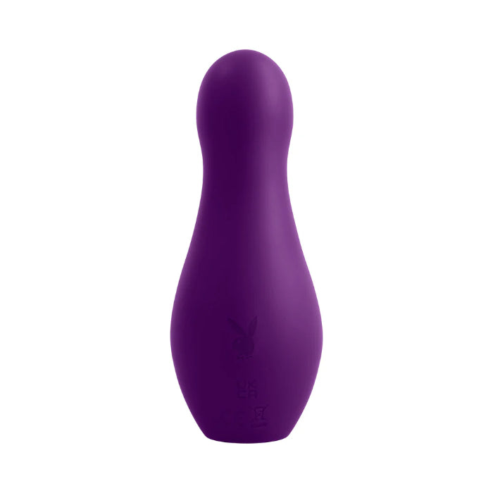 Playboy The Jet Set Vibe Rechargeable Silicone Petite Travel Friendly Mini Vibrator With Charging Case