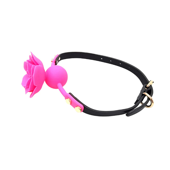 Ple'sur Breathable Silicone Flower Ball Gag
