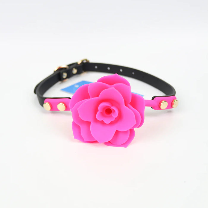 Ple'sur Breathable Silicone Flower Ball Gag