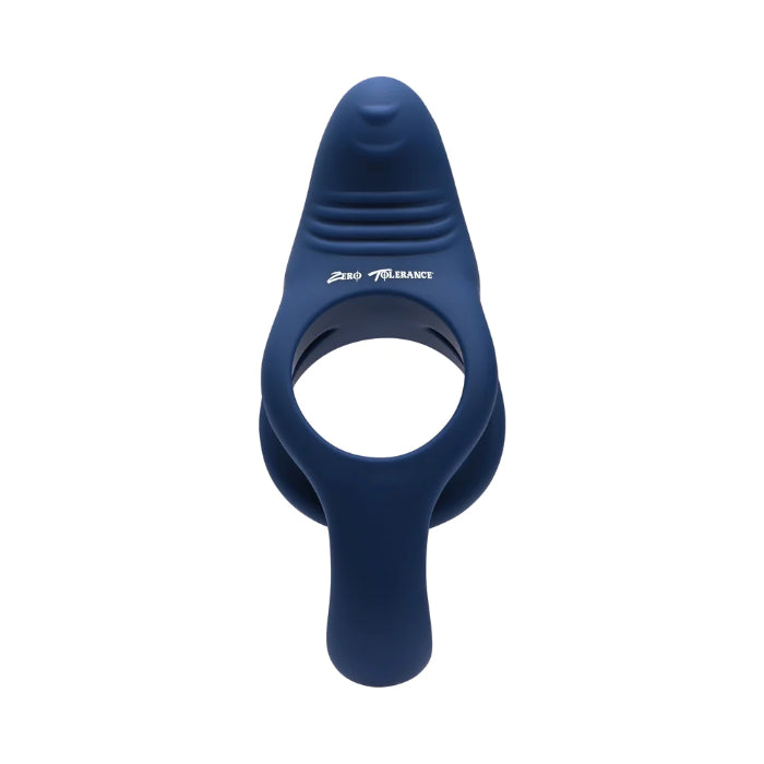 Ring Around The Rosy Textured Rechargeable Vibrating Dual Cock Ring With Flexible Ball Stimulator