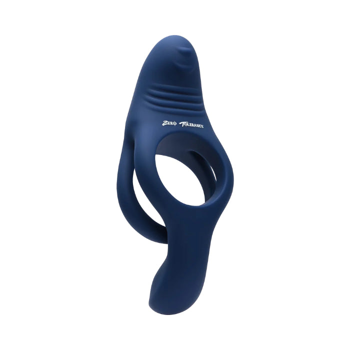 Ring Around The Rosy Textured Rechargeable Vibrating Dual Cock Ring With Flexible Ball Stimulator