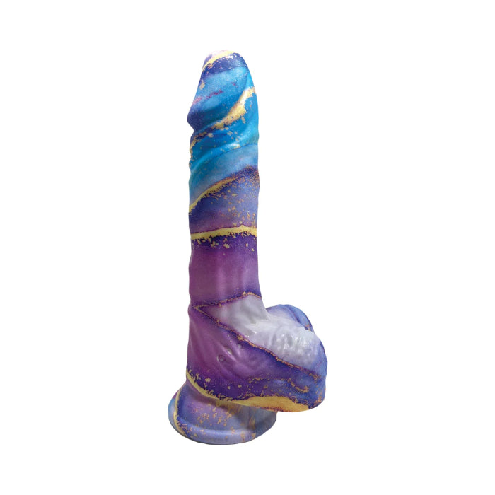 Rock Cocks Aphrodite Marble 8 Inch Silicone Dildo With Strong Suction Cup