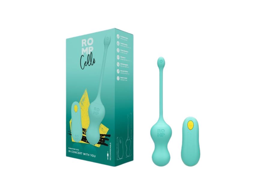 ROMP Cello Rechargeable Remote-Controlled Silicone G-Spot Egg Vibrator
