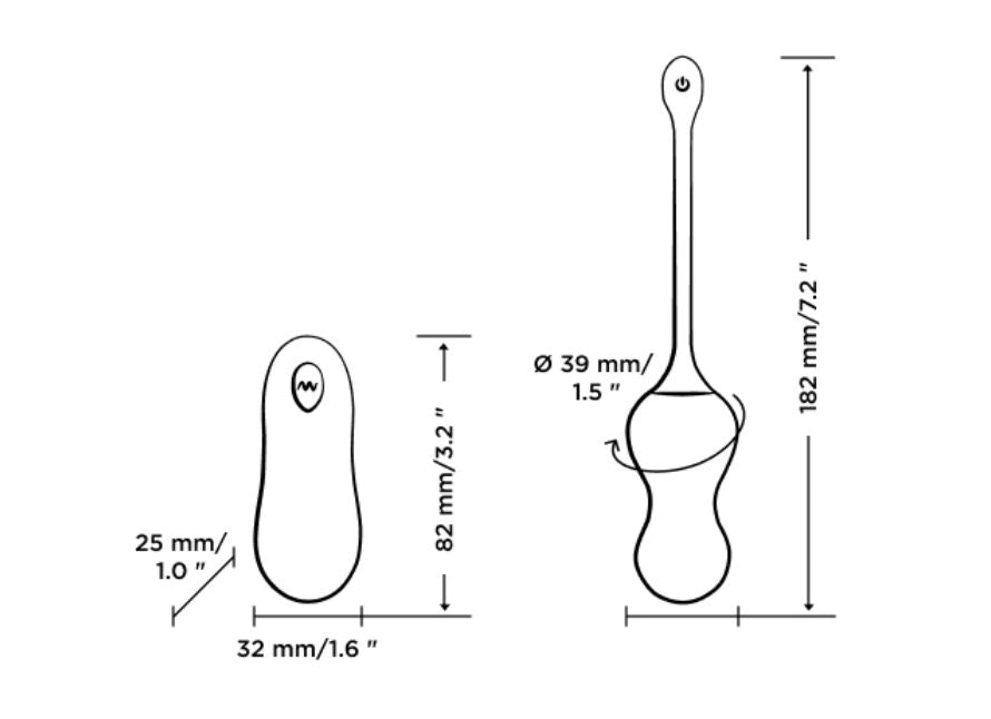 ROMP Cello Rechargeable Remote-Controlled Silicone G-Spot Egg Vibrator