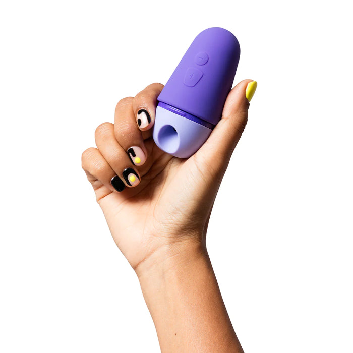 ROMP Free X Pleasure Air Pulse Rechargeable Compact Discreet Suction Massager With Cover