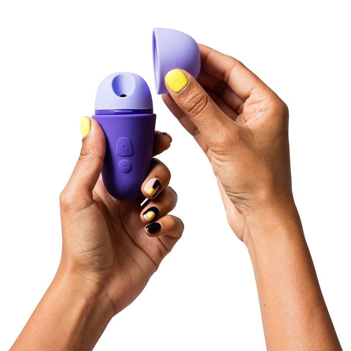 ROMP Free X Pleasure Air Pulse Rechargeable Compact Discreet Suction Massager With Cover