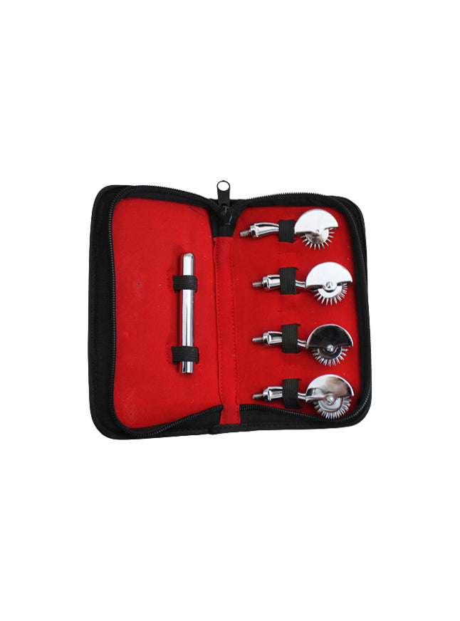 Rouge Interchangeable 4 Pinwheel Set and Carrying Case