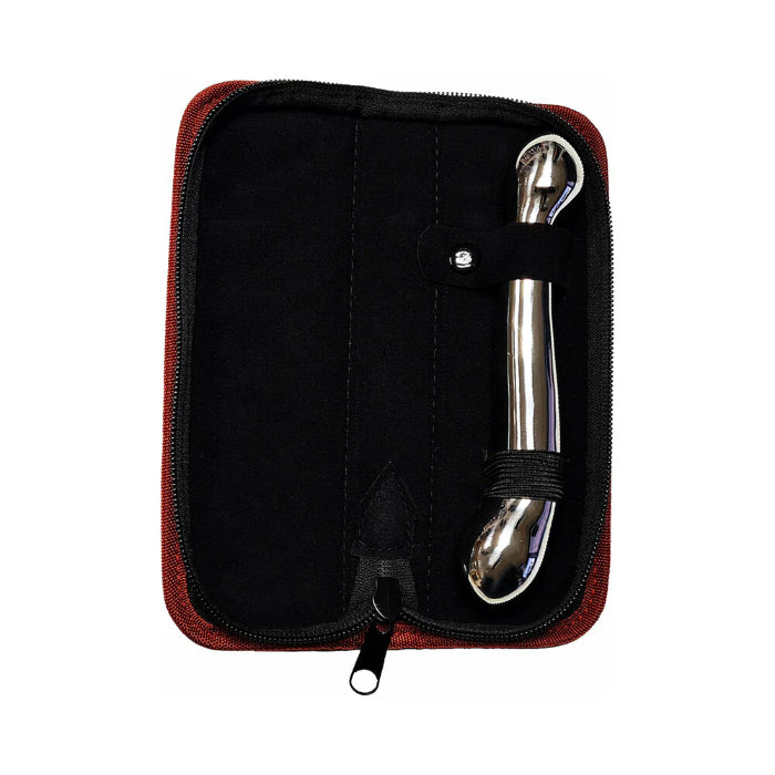 Rouge Stainless Steel Weighted Dual Ended 7 Inch Dildo With Case