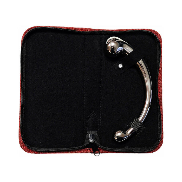 Rouge Stainless Steel Weighted Curved Dual Ended Wand With Case