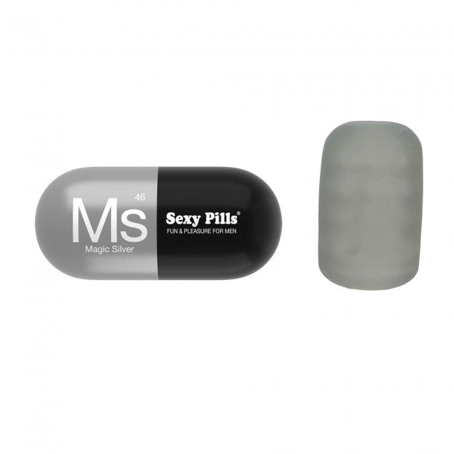 Sexy Pills Magic Silver & Black Stroker