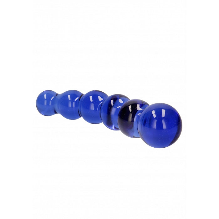 Shots Chrystalino Planets Curved Beaded Glass G-Spot Dildo