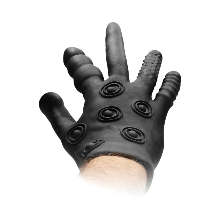 Shots Fist It Silicone Textured Stretchy Stimulation Glove