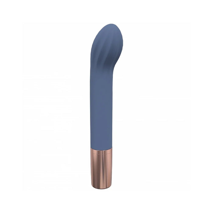 Shots LoveLine The Traveler Curved G-spot Stimulator Silicone Rechargeable Waterproof Travel Vibe And Refillable Lube Storage
