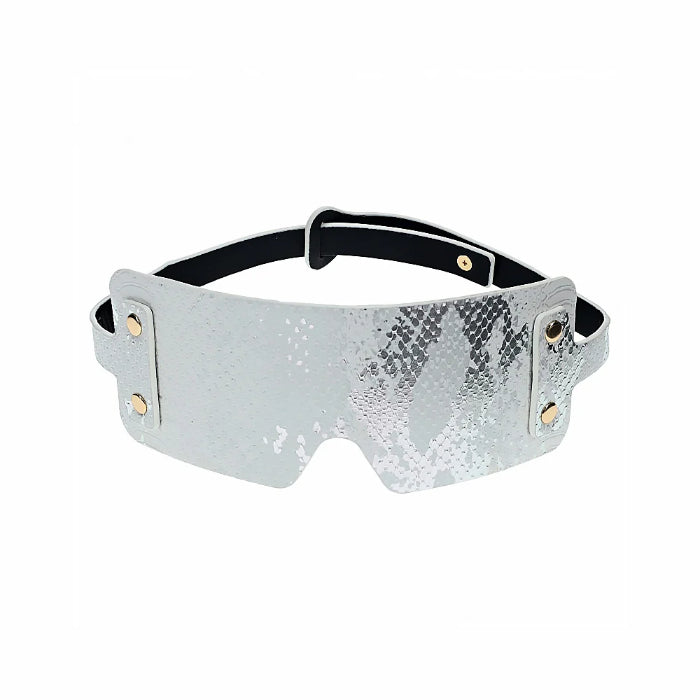 Shots Ouch! Florence Collection Bonded Leather Adjustable Blindfold