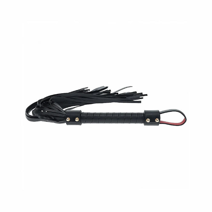 Shots Ouch! Milan Collection Bonded Leather Flogger For Impact Play