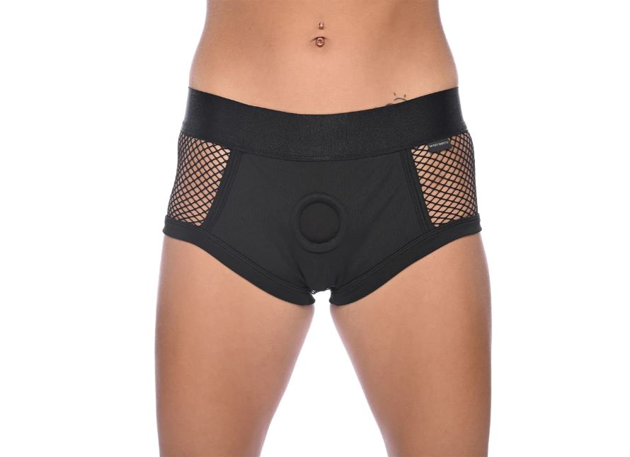 Sportsheets Em.Ex. Fit Fishnet Strap-On Underwear Style Harness