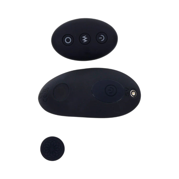 Sportsheets Hidden Pocket Adjustable Strap On Harness And Remote Control Rechargeable Vibrator Set