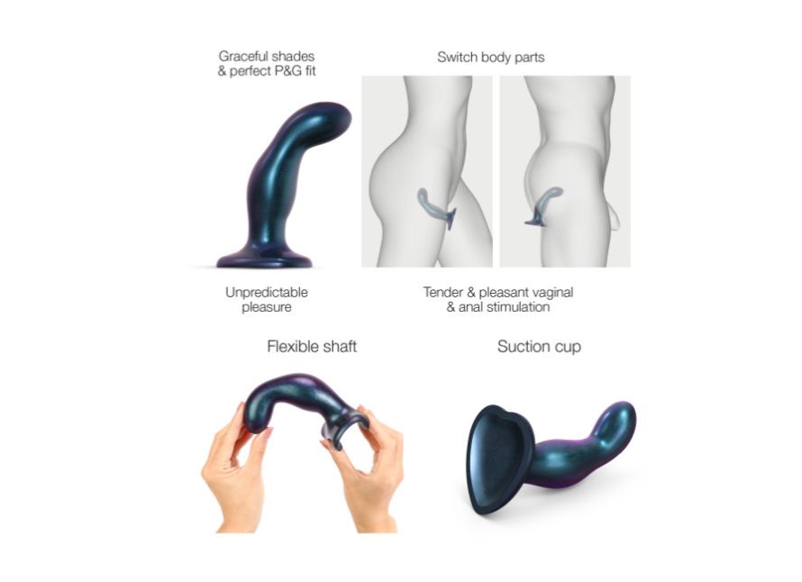 Strap-On-Me Dildo Plug Hybrid Collection Snaky Curved Ultra Soft Harness Compatible Strong Suction Cup Dildo