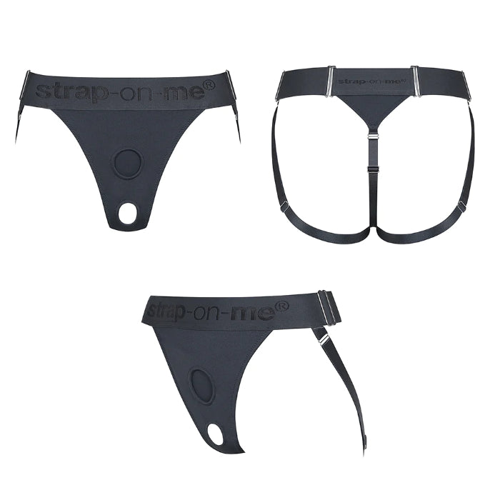 Strap-On-Me Harness Lingerie Unique Double Penetration Jock Style Thong Strap On Harness