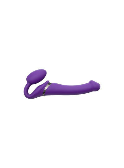 Strap-On-Me 3 Motors Double Ended Vibrating Dildo Strap-On Medium