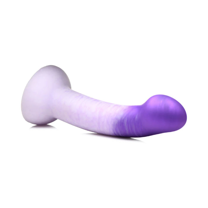 Strap U G-Swirl Curved G-Spot Harnessable Silicone Dildo With Suction Cup