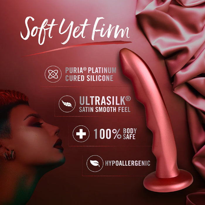 Blush Temptasia Jealousy Peg Harnessable Ridge Texture Dildo