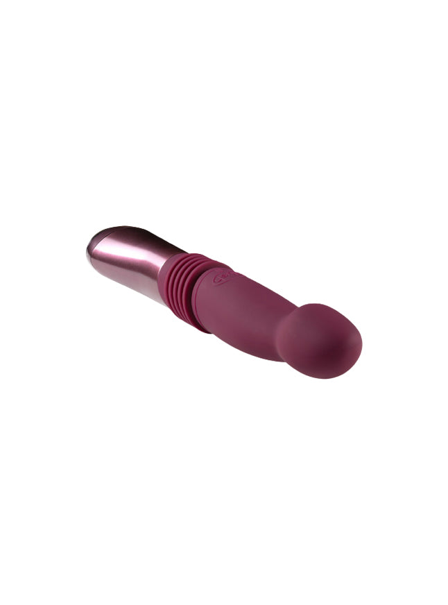 Temptasia Trixie Handheld Thrusting G-Spot Curved Smooth Dildo With Handle