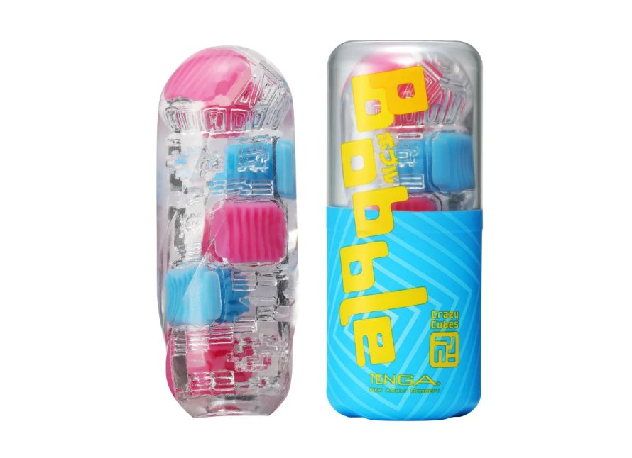 Tenga Bobble Crazy Cubes Textured Masturbation Sleeve