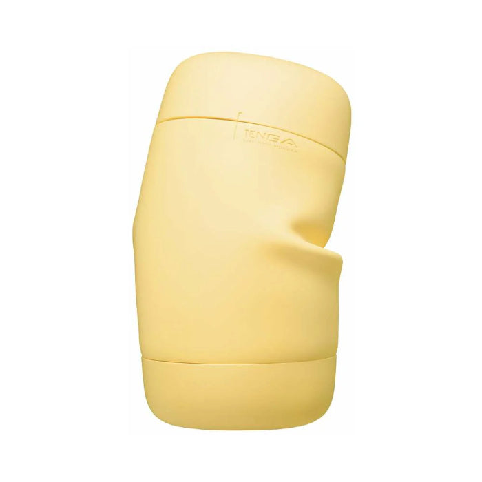 Tenga Puffy Stroker Custard Yellow Super Soft Reusable Masturbation Cup
