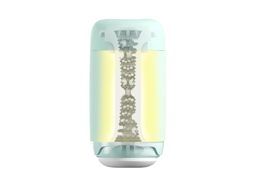 Tenga Puffy Stroker Mint Green Super Soft Reusable Masturbation Cup
