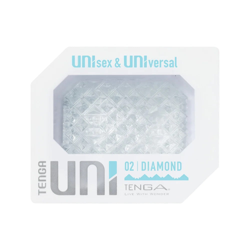 Tenga Uni Diamond Pyramid Textured Finger Sleeve For Manual Stimulation And Stroking