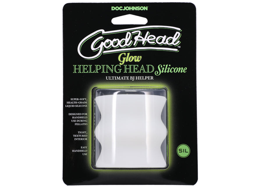 The Goodhead Helping Head Silicone Glow In The Dark Sleeve