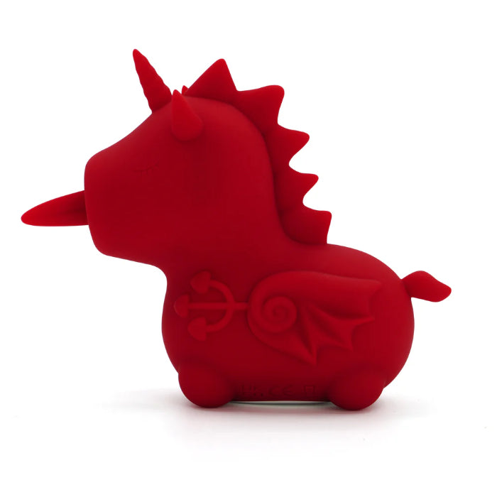 Unihorn Blaze Diablo Rechargeable Mini Unicorn Vibe With Silicone Flicking Forked Tongue Stimulator