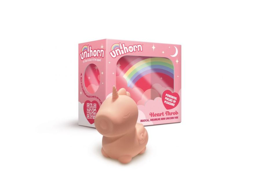 Unihorn Heart Throb Pulsing Rechargeable Silicone Vibrator