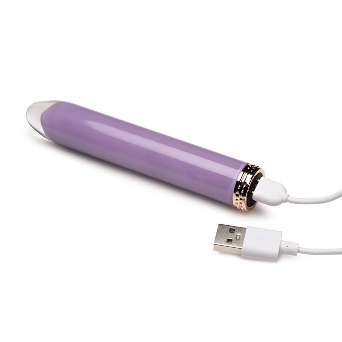 XR Brands Prisms 10X Mini Rechargeable Glass Bullet Vibrator