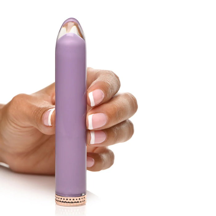 XR Brands Prisms 10X Mini Rechargeable Glass Bullet Vibrator