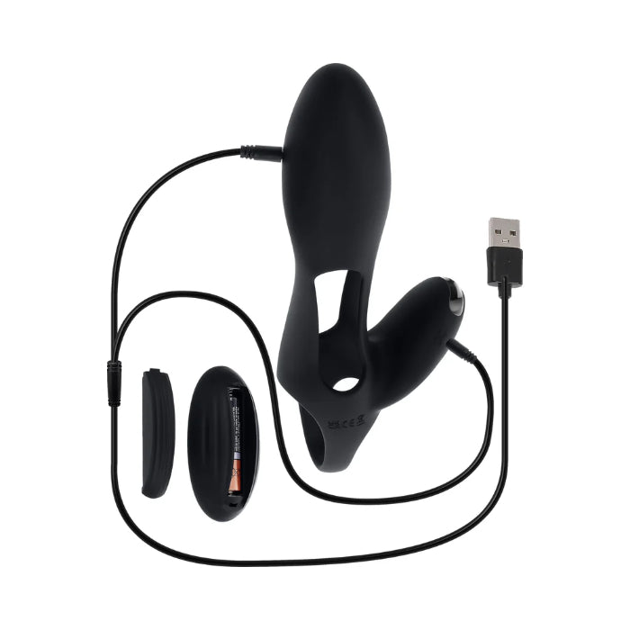 Zero Tolerance Nautilus Rechargeable Dual Motor Remote Control Vibrating Peek-a-Boo Flexible Sheath