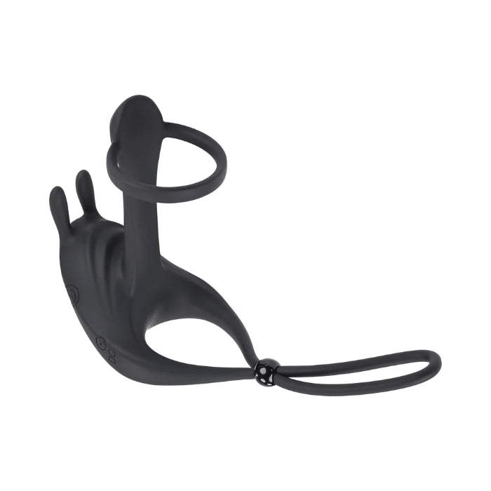 Zero Tolerance Saddle Up Silicone Rechargeable Vibrating Cock Ring & Shaft Girth Enhancer With Adjustable Fit