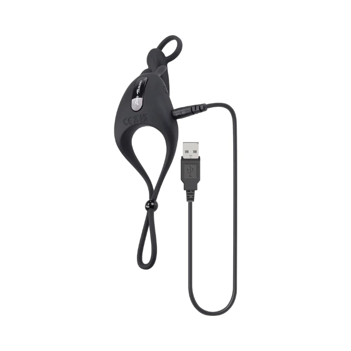 Zero Tolerance Saddle Up Silicone Rechargeable Vibrating Cock Ring & Shaft Girth Enhancer With Adjustable Fit